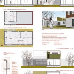 Progetto per residenze sociali (Vigonza), tavola di progetto