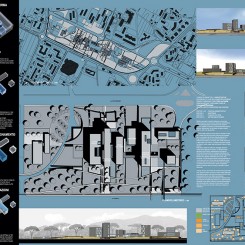 Nuova sede della Provincia di Pisa, Parco di Cisanello, tavola di progetto